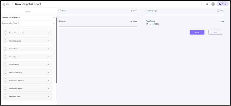 All fields added to report